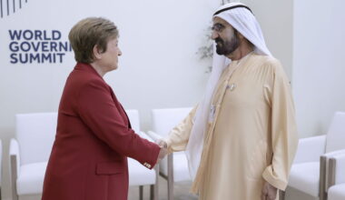 Mohammed bin Rashid, IMF Chief discuss global economic stability