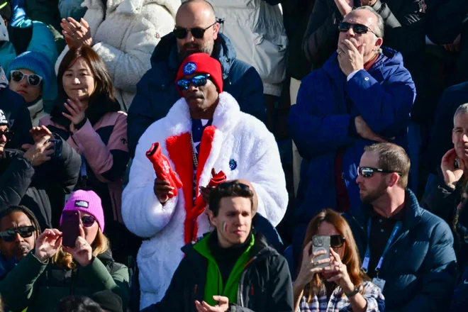 Občinstvo, tudi Snoop Dogg, je obnemelo po padcu Vonnove. FOTO: Stefano Rellandini/AFP