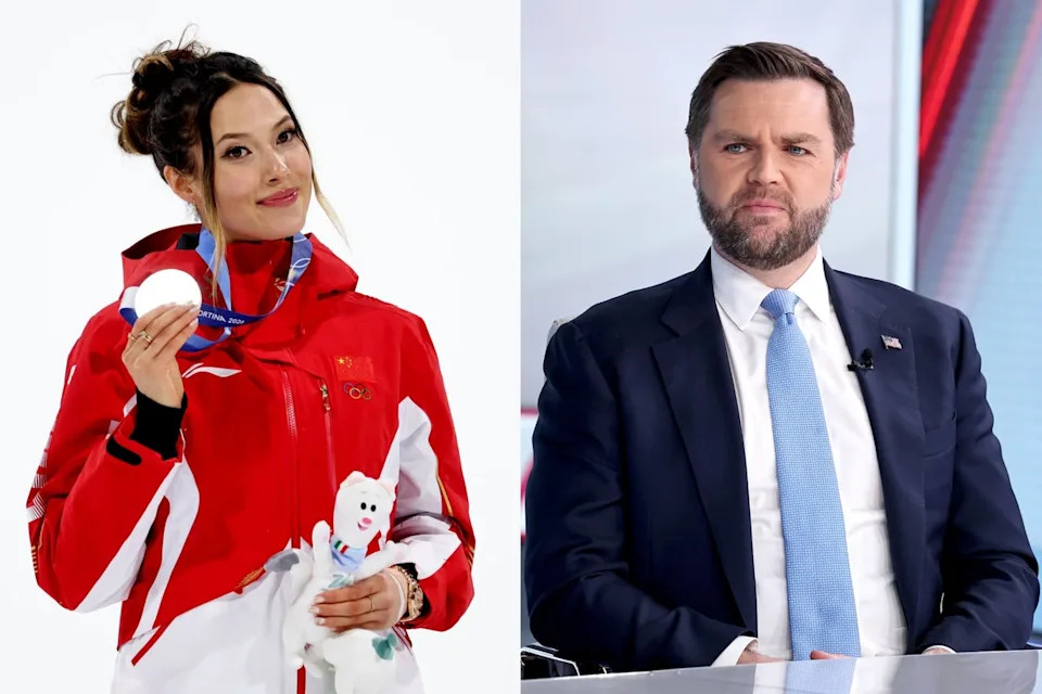 Olympian Eileen Gu has responded to Vice President JD Vance’s criticism of her playing for China and not the United States: ‘I’m flattered’ (Getty Images)