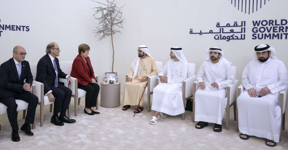 H.H. Sheikh Mohammed discusses economic cooperation with IMF chief - ARN News Centre