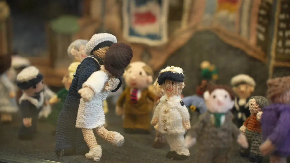 Cathedral hosts knitted World War Two exhibition