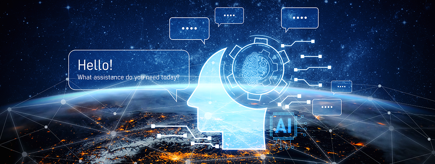 Conversational AI assistant banner