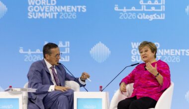 The IMF's Kristalina Georgieva was attending the World Governments Summit in Dubai