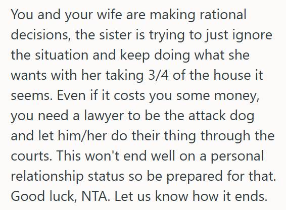 Husband And Wife Are On The Same Page About Her Inherited Home, But Her Sister Moved In And Took Control, So Theyre Considering Legal Action To Force A Sale Move Out Husband And Wife Are On The Same Page About Her Inherited Home, But Her Sister Moved In And Took Control, So Theyre Considering Legal Action To Force A Sale
