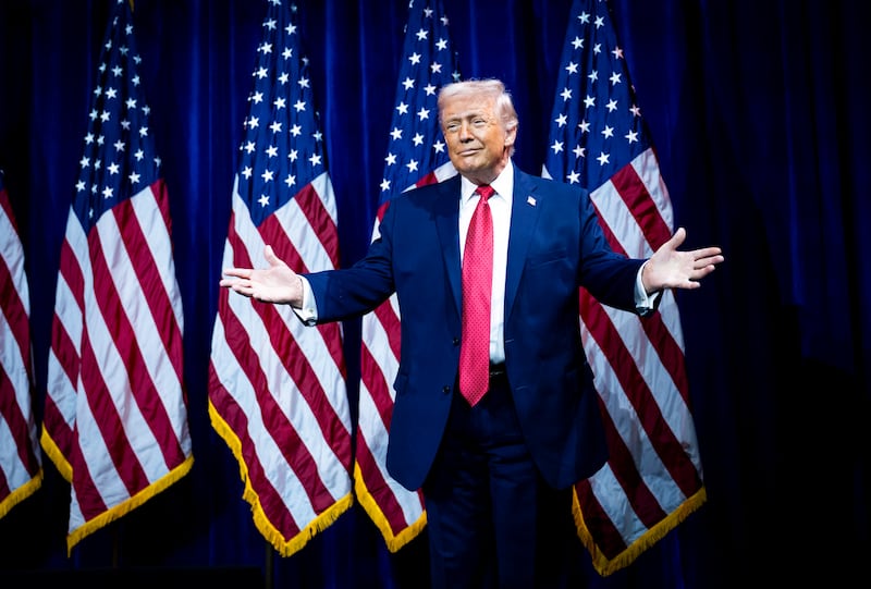 Us president Donald Trump. Photograph: Doug Mills/The New York Times
                      