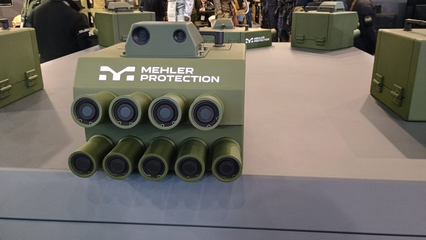 SCILT module with counter-munitions and cameras for target detection