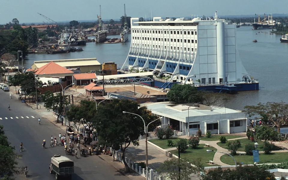 The hotel was later transported 3,500 miles away to Vietnam, where it remained open for almost a decade