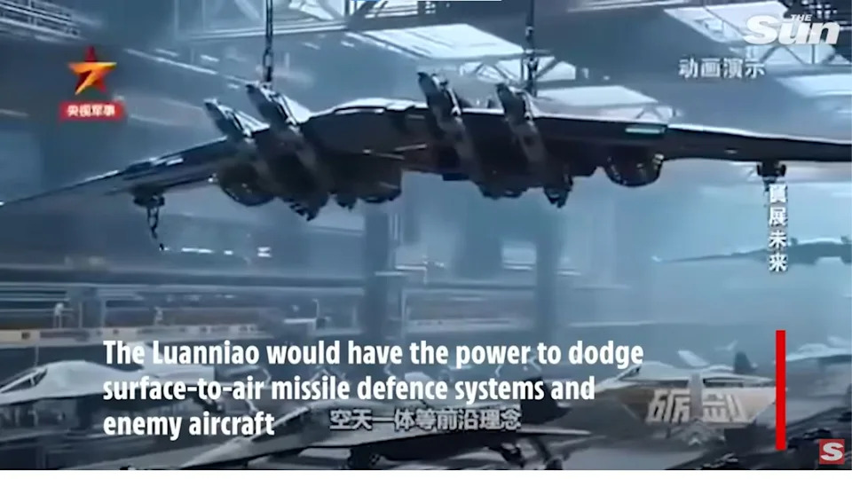 China's Luanniao space aircraft carrier.