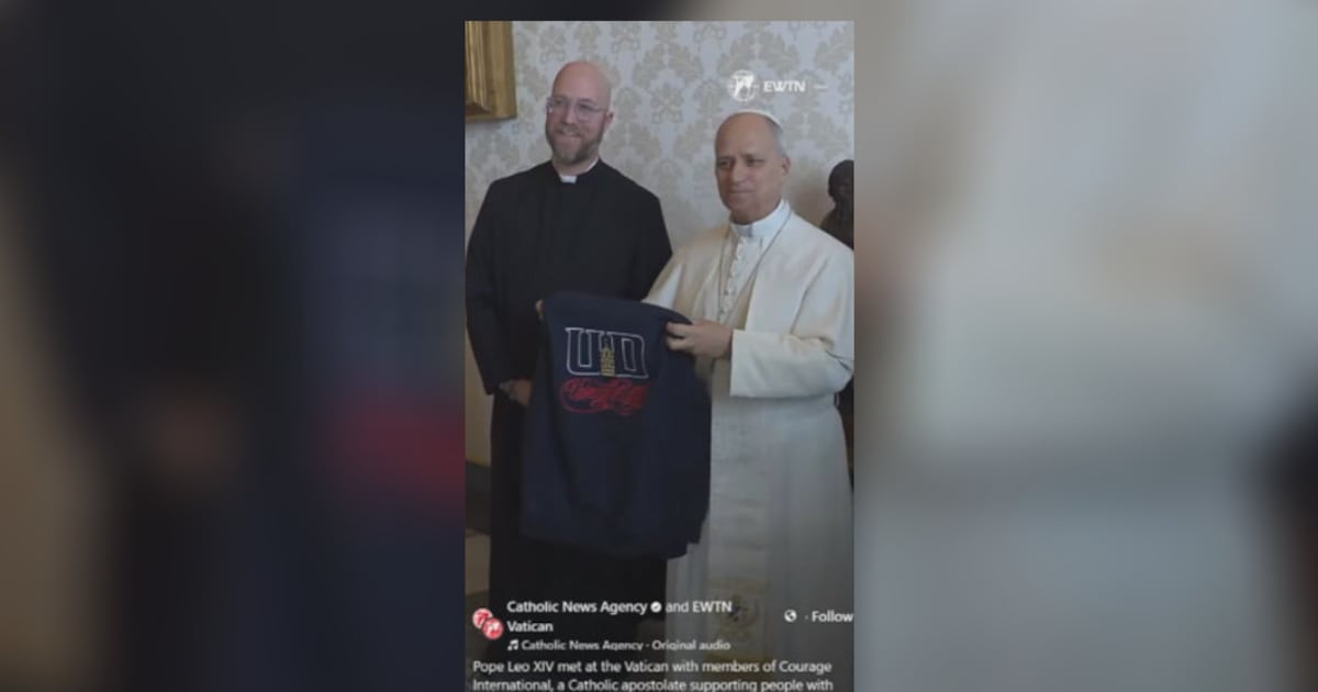 Local priest gifts Pope University of Dayton sweatshirt – WHIO TV 7 and WHIO Radio