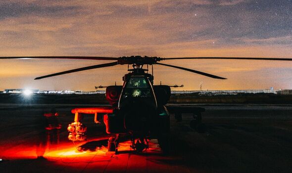 A US Army AH-64 Apache Attack Helicopter