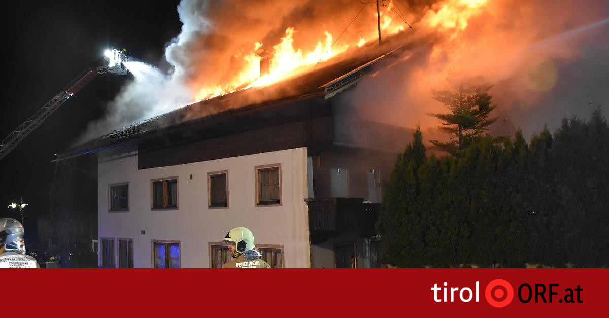 Zwei Brände im Zillertal: Häuser zerstört