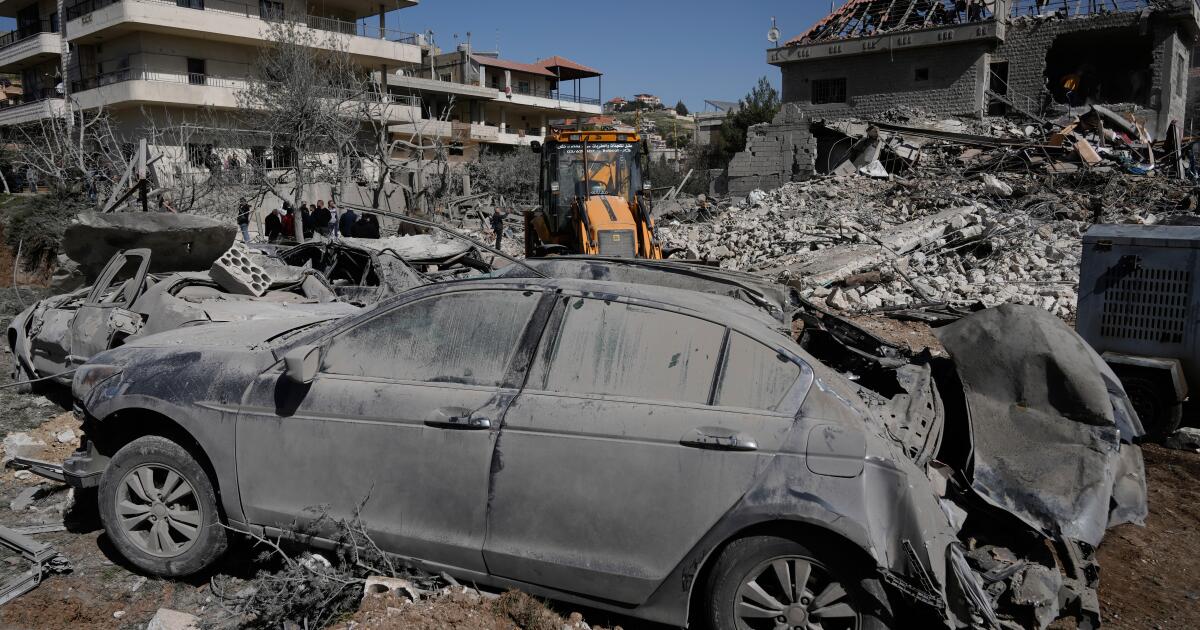 Israeli airstrikes in eastern Lebanon kill 8 Hezbollah members, officials say