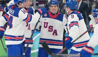 U.S. men rout Slovakia, will play Canada for hockey gold medal