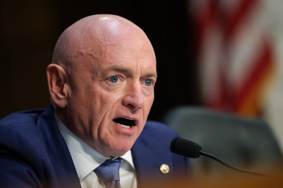 Sen. Mark Kelly (D-Ariz.) sent a letter asking Hegseth to clarify his ‘no quarter ... no mercy’ comment. (Getty)