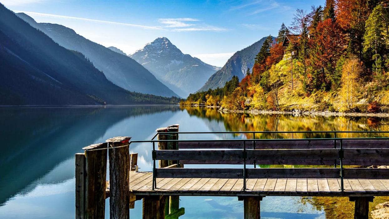 Plansee in Austria in autumn