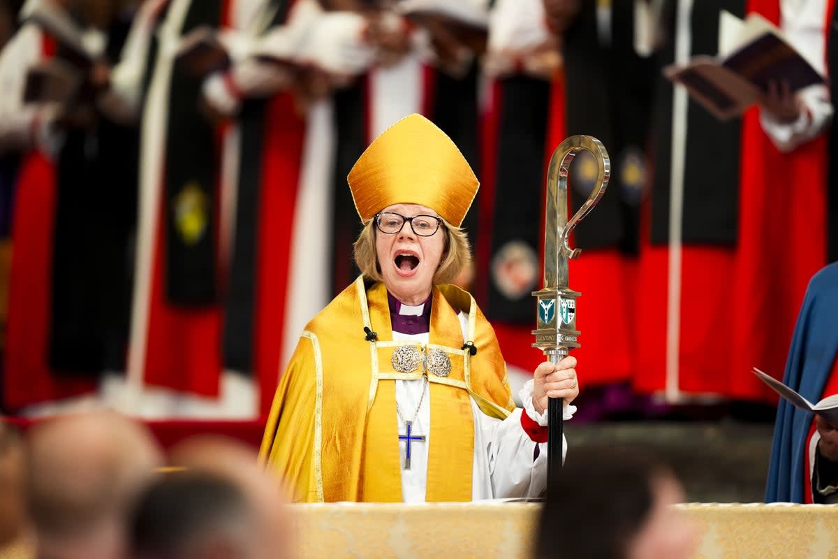Dame Sarah Mullally wrote to the Pope to thank him for his letter (PA)