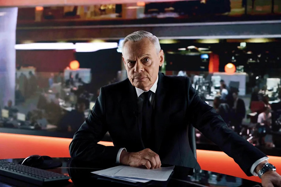 Martin Clunes as Huw Edwards in new Channel 5 drama (Matt Towers/5 Broadcasting Limited/Paramount/Wonderhood Studios)