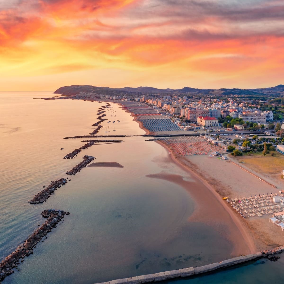 Aerial View Of Rimini, Italy
