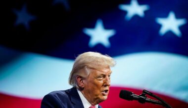 US President Donald Trump in Miami Beach, Florida, USA