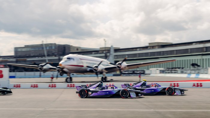 Porsche celebrates 75 years of motorsport at home E-Prix in Berlin