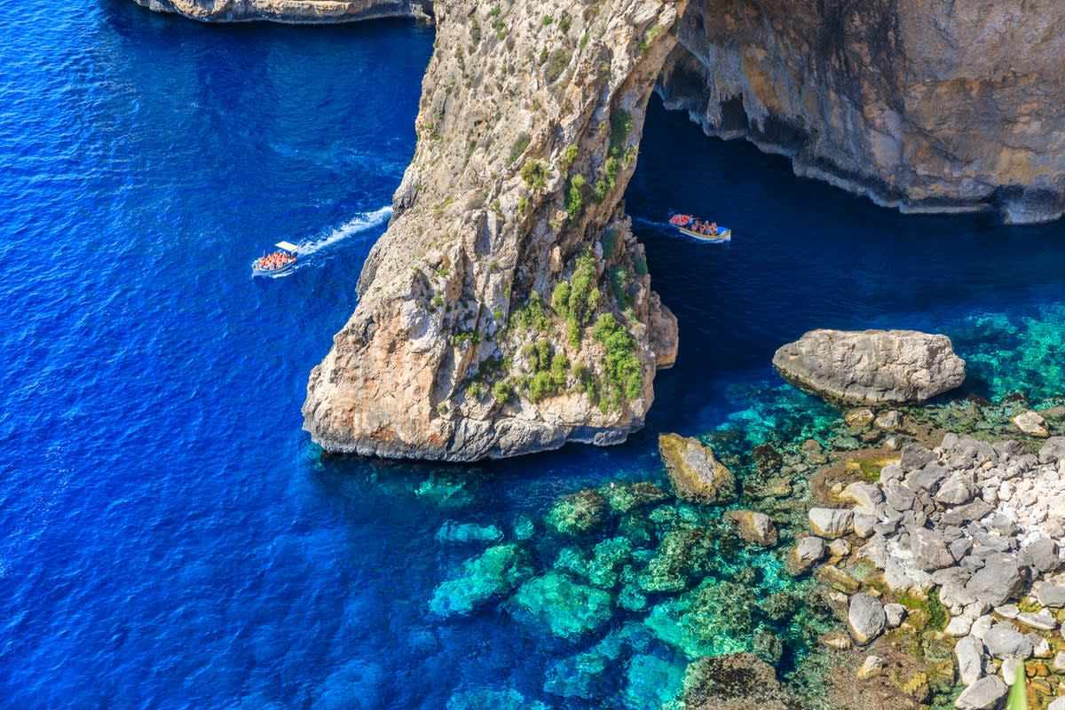 The Blue Grotto is one of Malta’s most enchanting coastal spots (Getty/iStock)