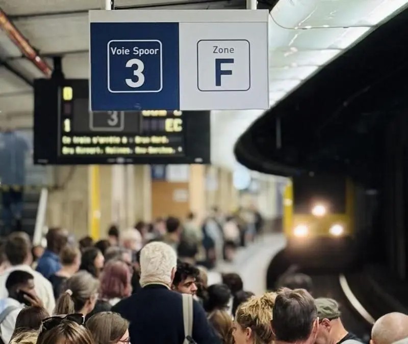 SNCB introduces platform positioning markers for faster boarding