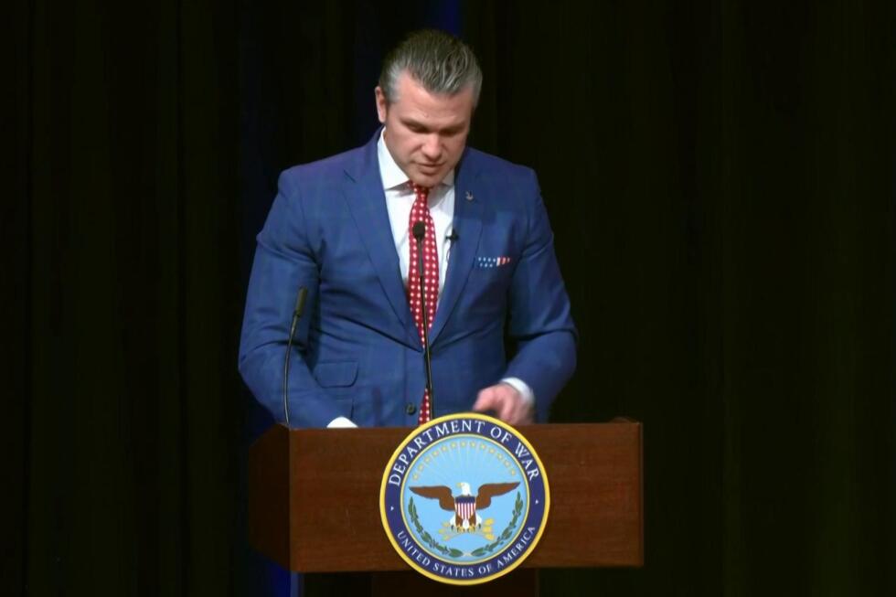 Pete Hegseth reads a prayer adapted from 'Pulp Fiction' during Pentagon service