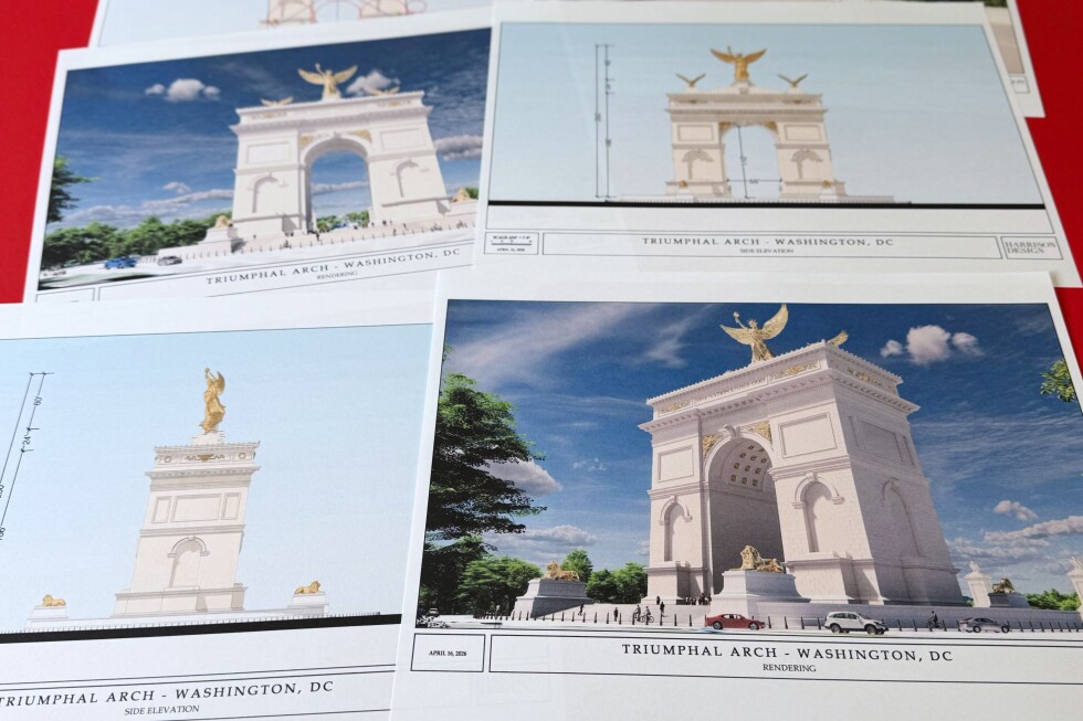 Federal agency approves concept for Trump's Triumphal Arch