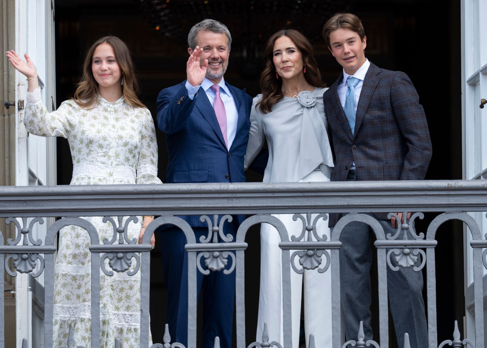 Image may contain Mary Crown Princess of Denmark Person Adult Accessories Formal Wear Tie Child Clothing and Suit