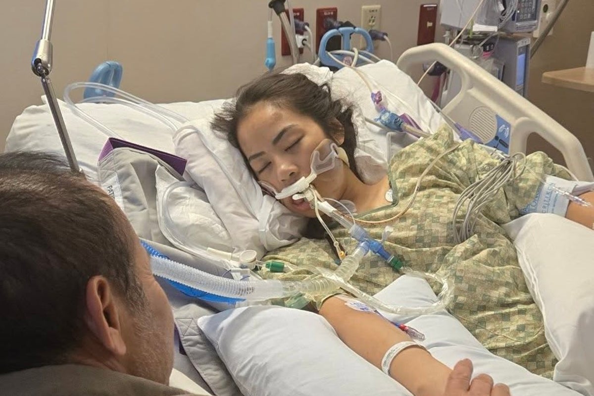 Family of bride who was medically evacuated from Japan honeymoon issues ‘good news’ amid coma