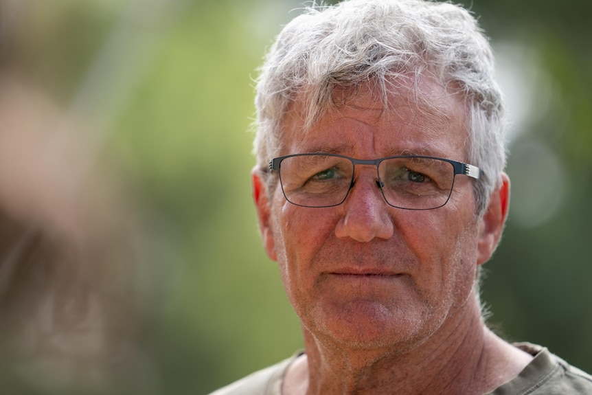 A former coal-fired power station worker in his home town of Port Augusta.