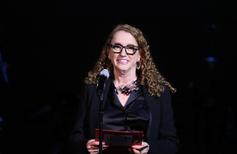 Executive Director of PEN American Center Suzanne Nossel addresses the audience as part of ''A St. Paddy's Celebration of Sinead O'Connor and Shane MacGowan'' at Carnegie Hall on March 20, 2024 in New York City. (credit: