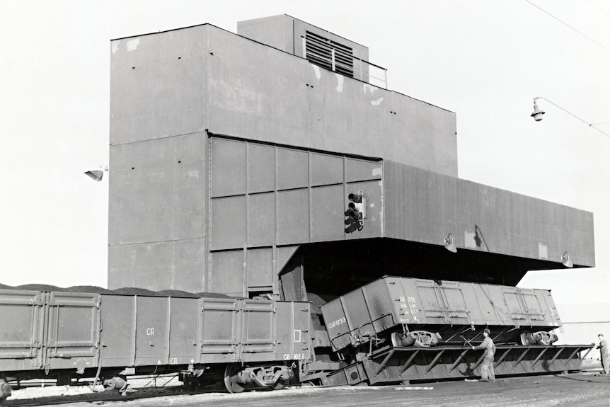 A coal tippler at the Port Augusta power station.
