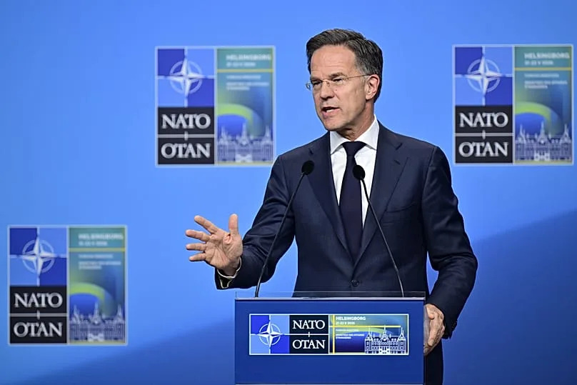 NATO Secretary General Mark Rutte holds a closing press conference in Helsingborg, 22 May, 2026