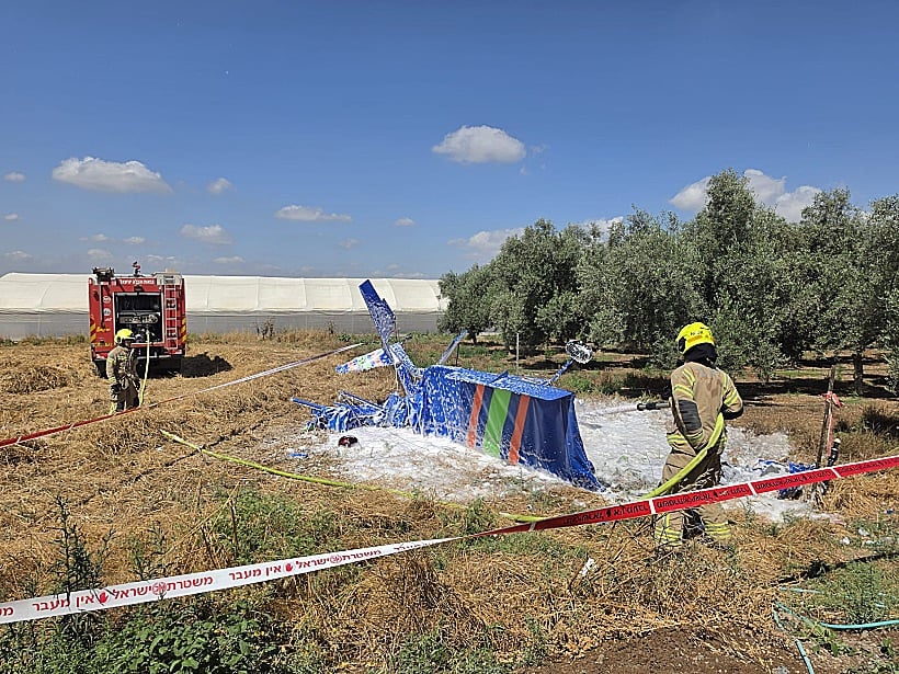 2 killed as light aircraft crashes near Tel Adashim in north