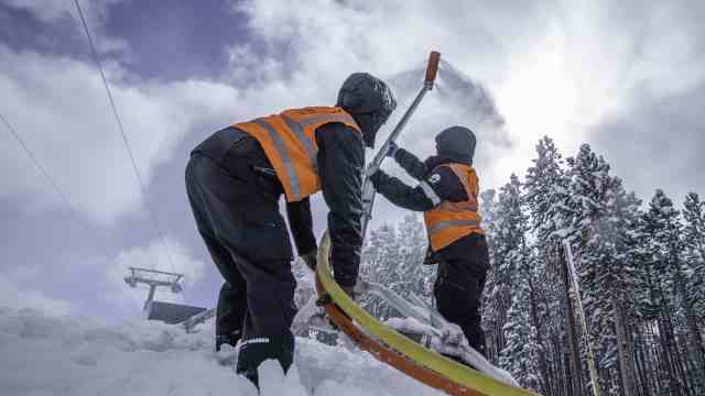 Snowmakers at Big Sky Resort, MT. | Photo: Big Sky Resort