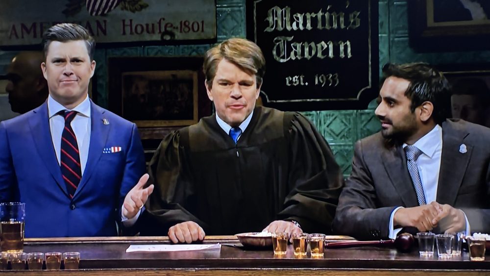 Pete Hegseth, Kash Patel and Justice Kavanaugh Hit the Bar Together to Celebrate Iran War, Alcohol on 'SNL' Cold Open