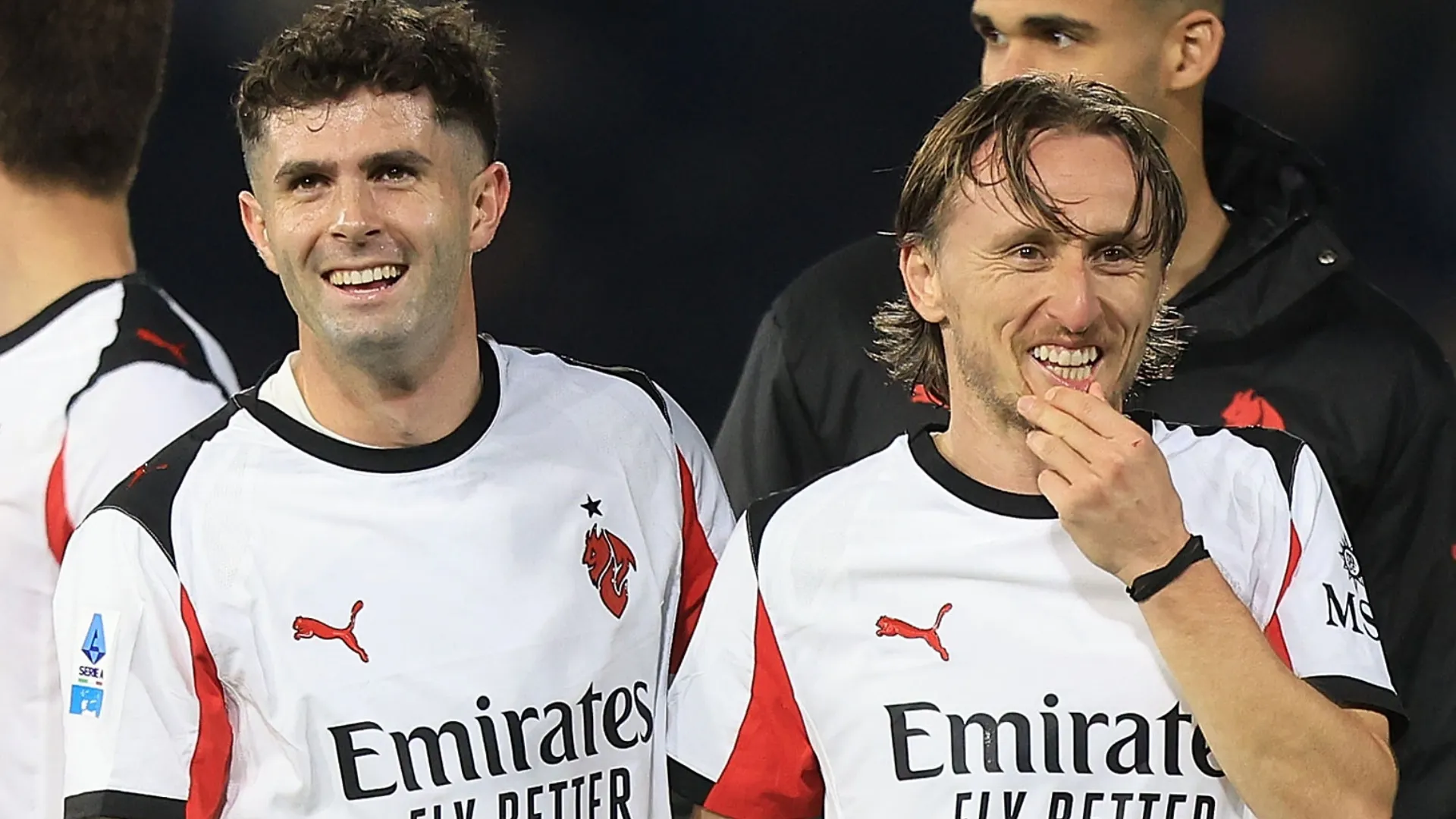 AC Milan stars Christian Pulisic and Luka Modric