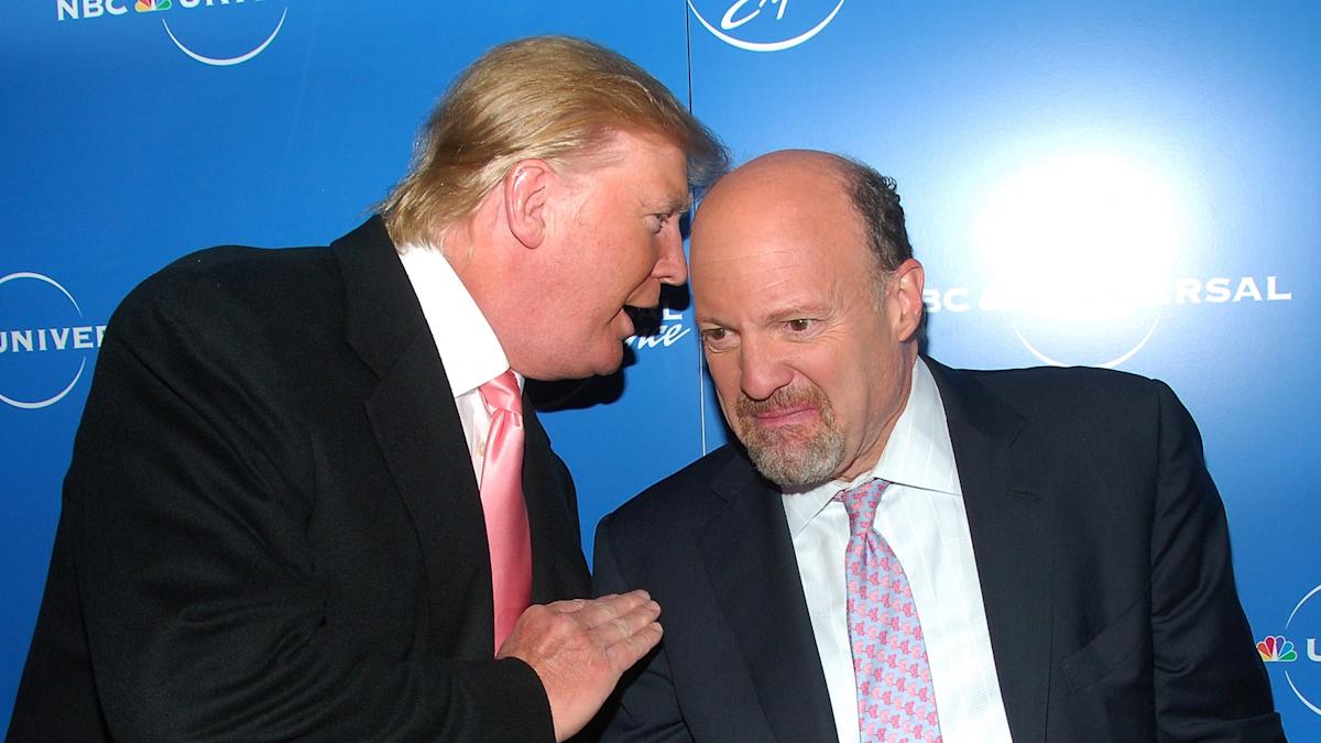 Jim Cramer froze on live TV after seeing Trump's 3,700 stock trades — here's what's in the president's portfolio
