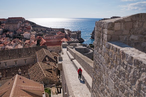 The ramparts of Dubrovnik are seldom crowded.