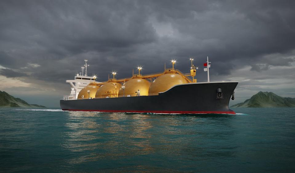 Tanker ship.