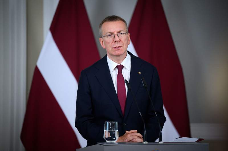 Latvia president holds coalition talks after PM quits in drone dispute
