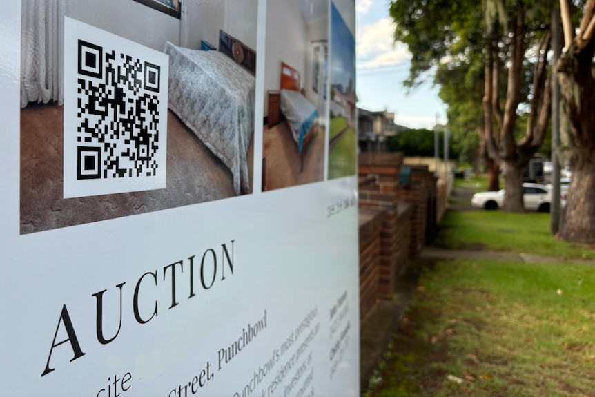 A house is advertised for auction in the south-west Sydney suburb of Punchbowl.