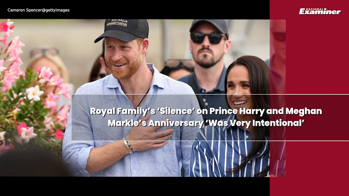 Royal Family’s ‘Silence’ on Prince Harry and Meghan Markle’s Anniversary ‘Was Very Intentional’