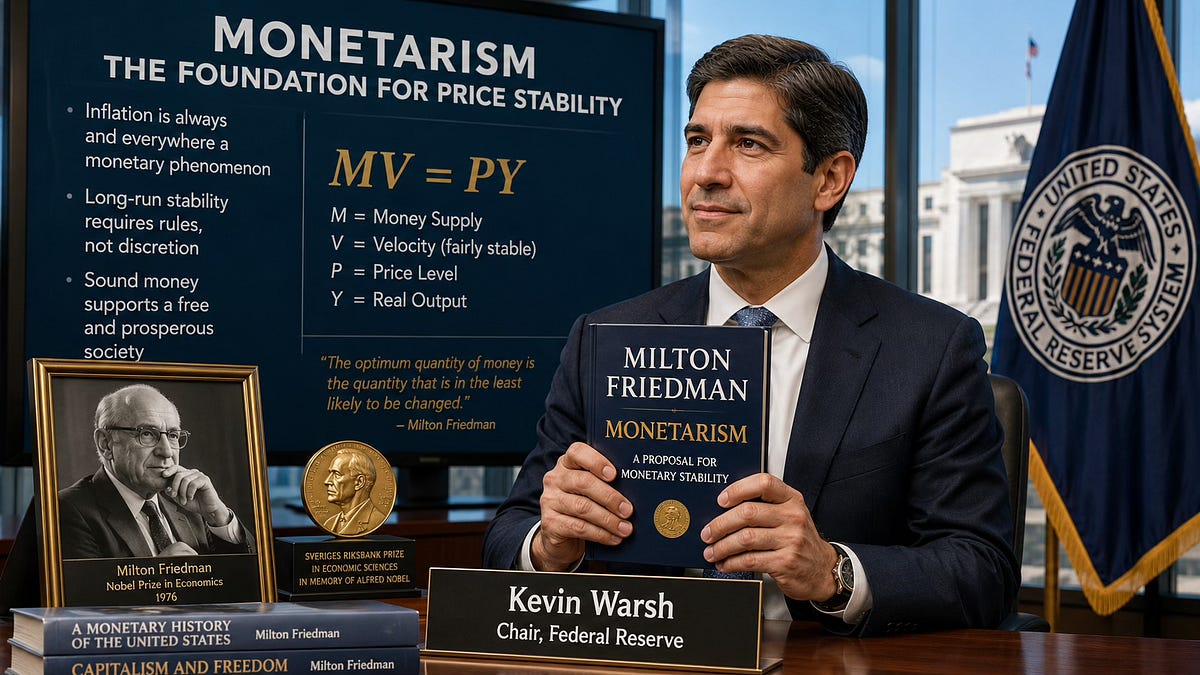 New Fed Chair, Kevin Warsh, Resurrects Monetarism