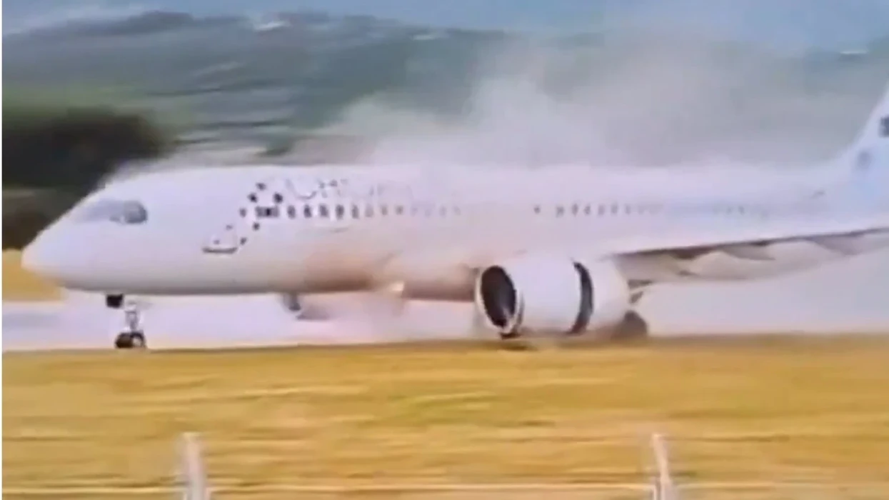 Croatian airline plane skids off runway in Split and hits signboard, 130 passengers on board
