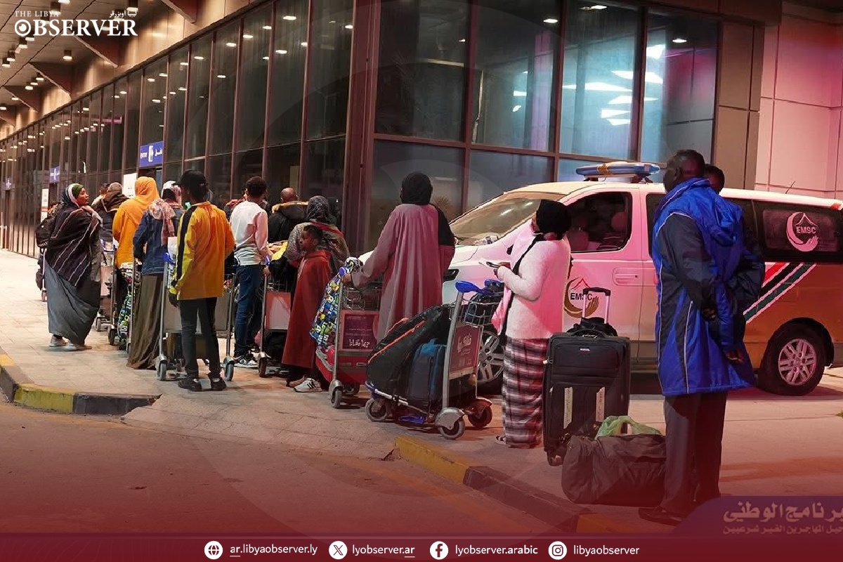 Libya repatriates Sudanese displaced persons via Mitiga airport