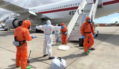 Evacuated cruise ship passenger tests positive for hantavirus as travelers fly home