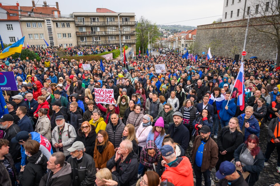 Protesters in Slovakia rally against Prime Minister Fico's voting plan