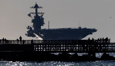 World's biggest aircraft carrier returns to the US after 11 months at sea